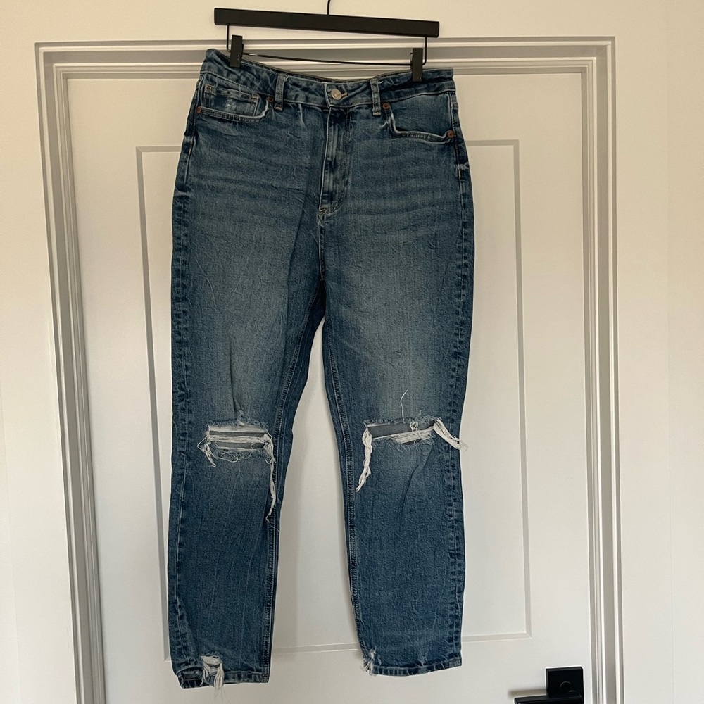 Zara High Waisted Boyfriend Jeans